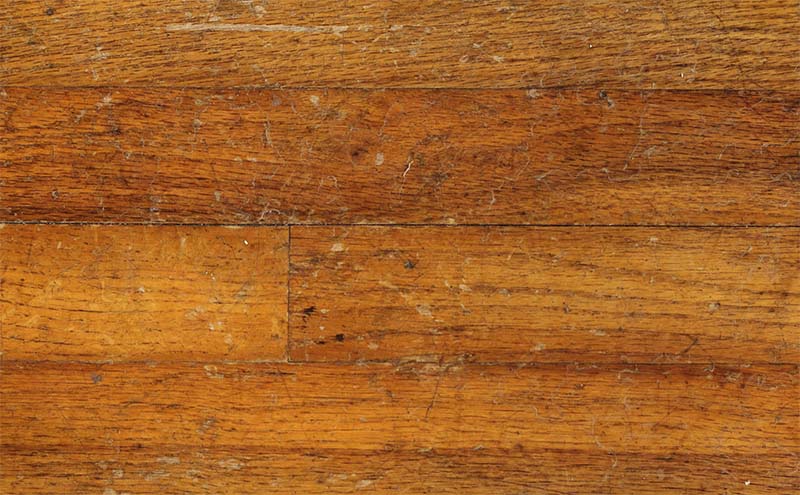 Hardwood floor damaged