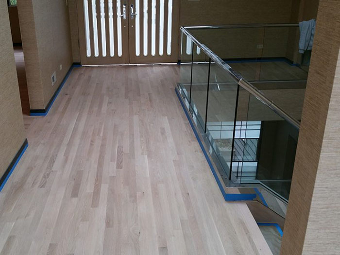 White Stain on Oak<br>White Stain on Oak in Los Altos