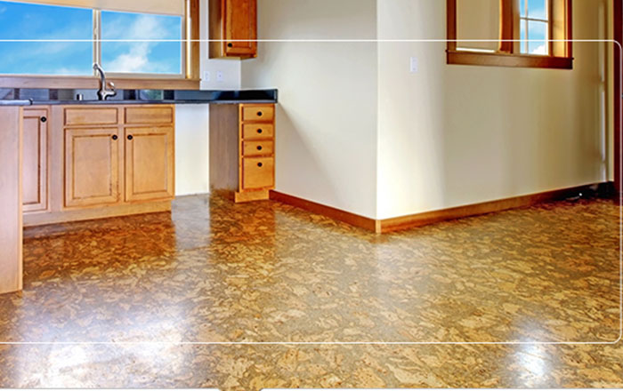 Waterproof LVT and cork flooring